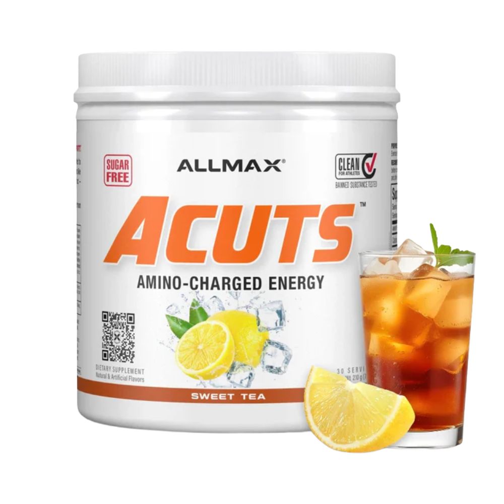 Allmax Nutrition, ACuts Amino-Charged Energy Drink, 210g, 30 Servings - Sweet Tea