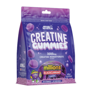Applied Nutrition, Creatine Gummies 3000mg Creatine Monohydrate, 80 Gummies, 20 Servings - Millions Blackcurrant