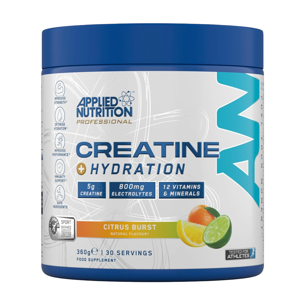 Applied Nutrition, Creatine + Hydration, 360g, 30 Servings - Citrus Burst
