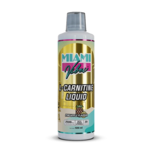 MIAMI VIBES, L-CARNITINE LIQUID, 500ML, 20 Servings - pineapple