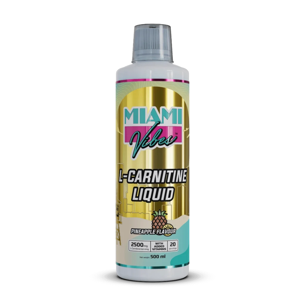 MIAMI VIBES, L-CARNITINE LIQUID, 500ML, 20 Servings - pineapple