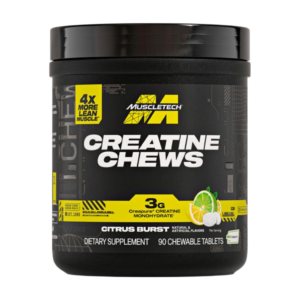 MuscleTech, Creatine Chews, Creapure Monohydrate, 90 chewable Tablets, 30 Servings