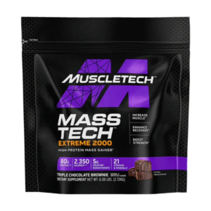 MuscleTech, Mass Tech Extreme 2000, 2.72kg, 5 Servings - Triple Chocolate Brownie