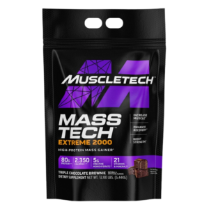 MuscleTech, Mass Tech Extreme 2000, 5.4kg, 10 Servings - Triple Chocolate Brownie