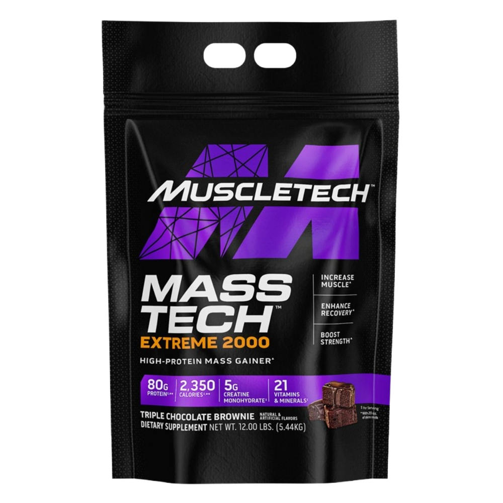 MuscleTech, Mass Tech Extreme 2000, 5.4kg, 10 Servings - Triple Chocolate Brownie