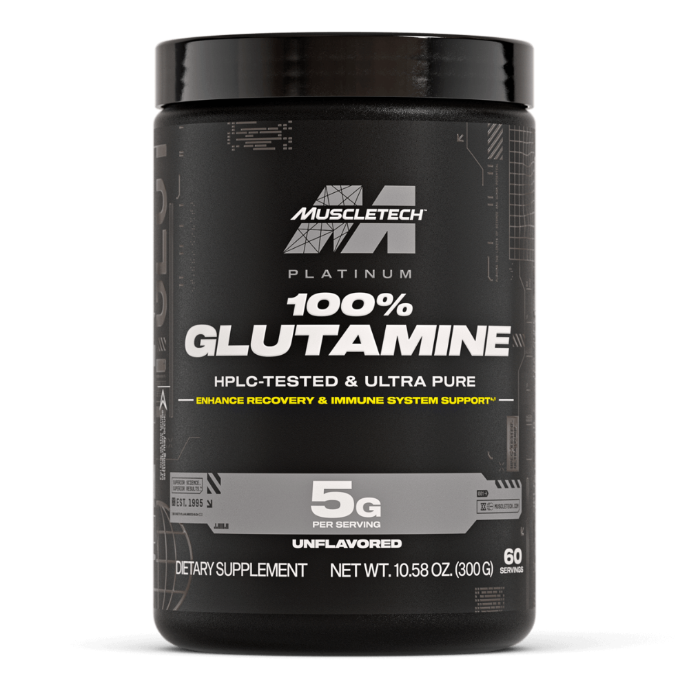 MuscleTech, Platinum 100% Glutamine, Unflavored, 300G, 60 Servings