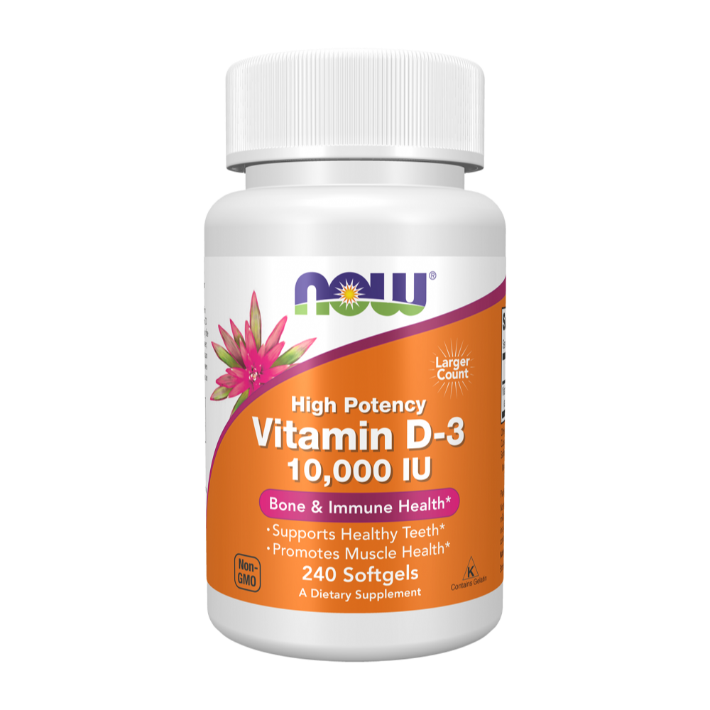 Now Foods, Vitamin D3, 10,000 IU, 240 Softgels