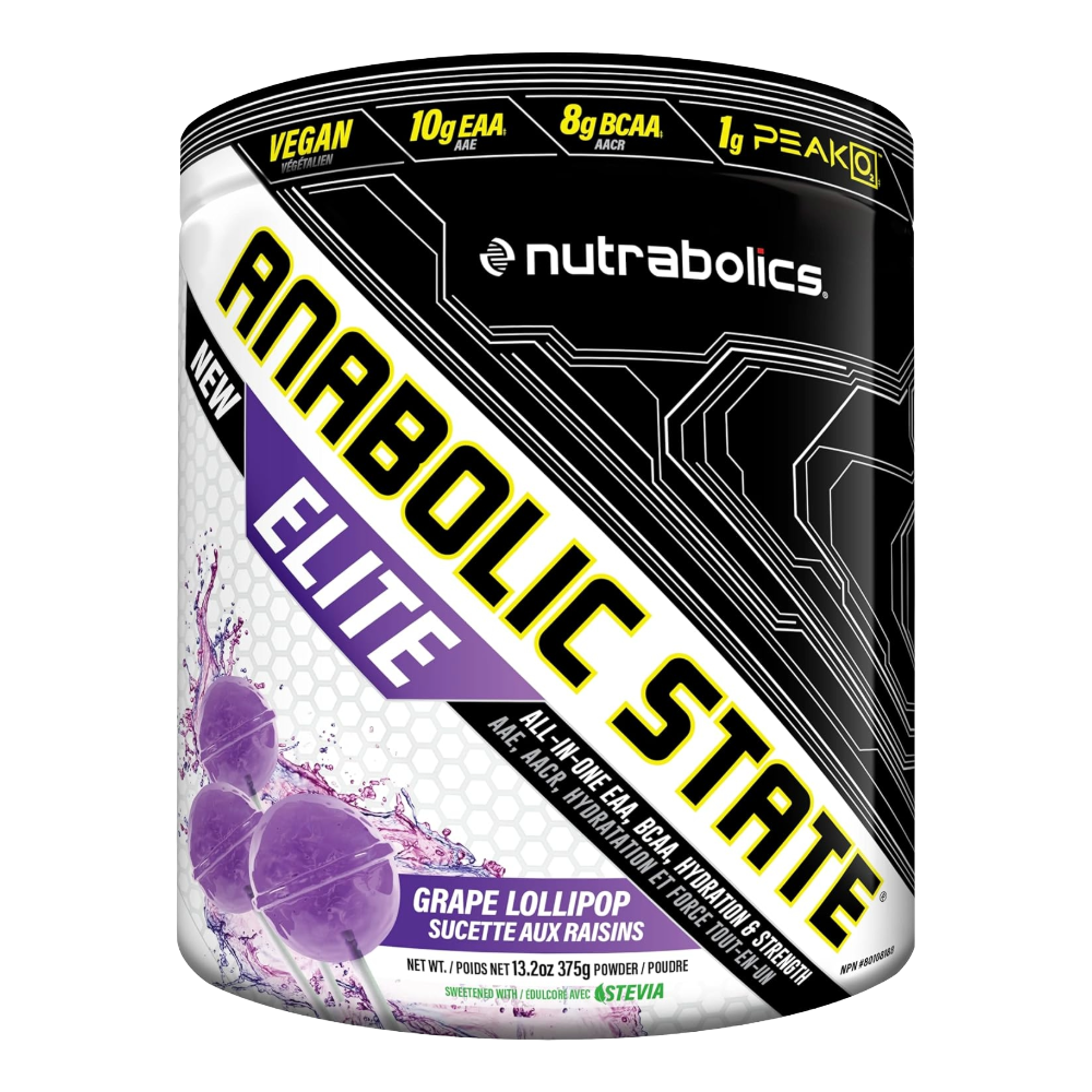 Nutrabolics, Anabolic State Elite, 375G, 21 Servings - Grape Lollipop