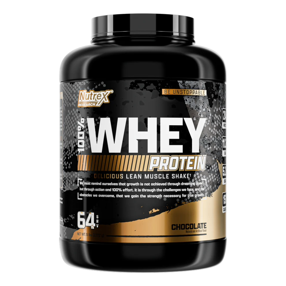 Nutrex Research, 100% Whey Protein, 2.2kg, 64 Servings - Chocolate