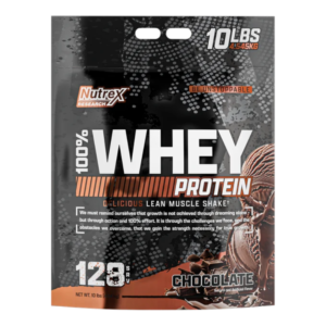 Nutrex Research, 100% Whey Protein, 4.54kg, 128 Servings - Chocolate