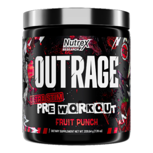 Nutrex Research, Outrage, Ultra Stim Pre-Workout, 200g, 30 Servings - Fruit Punch