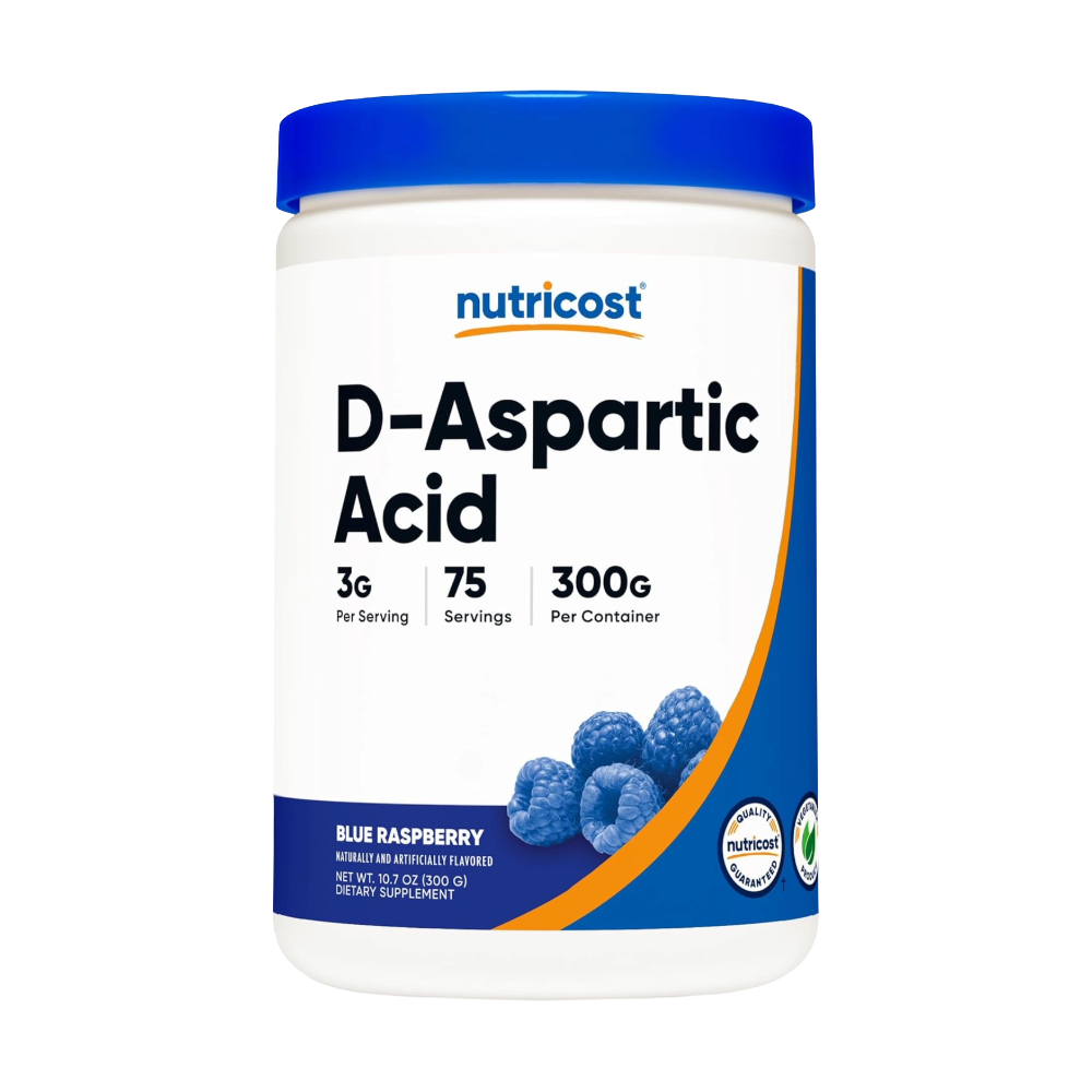 Nutricost, D-Aspartic Acid (DAA), 300G, 75 Servings - Blue Raspberry