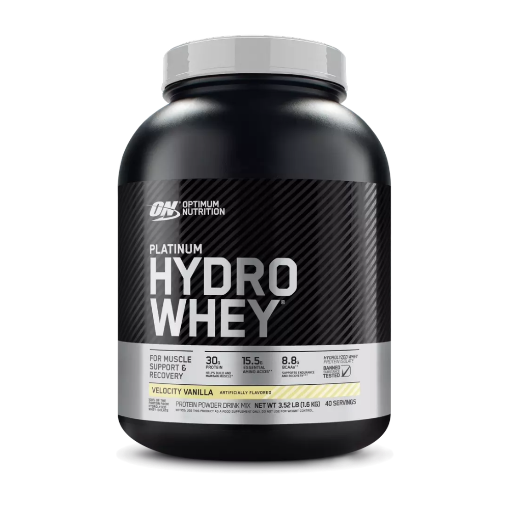 Optimum Nutrition, Platinum Hydro, 1.6kg, 40 Servings - Velocity Vanilla