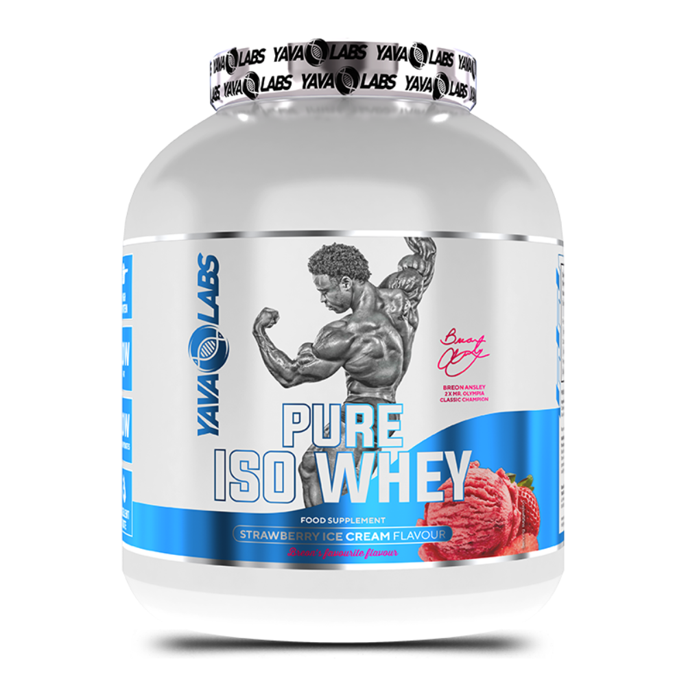 Yava Labs, Pure ISO Whey Breon Signature, 2KG, 66 Servings - Strawberry Ice Cream